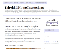 Tablet Screenshot of fairchildhomeinspections.com